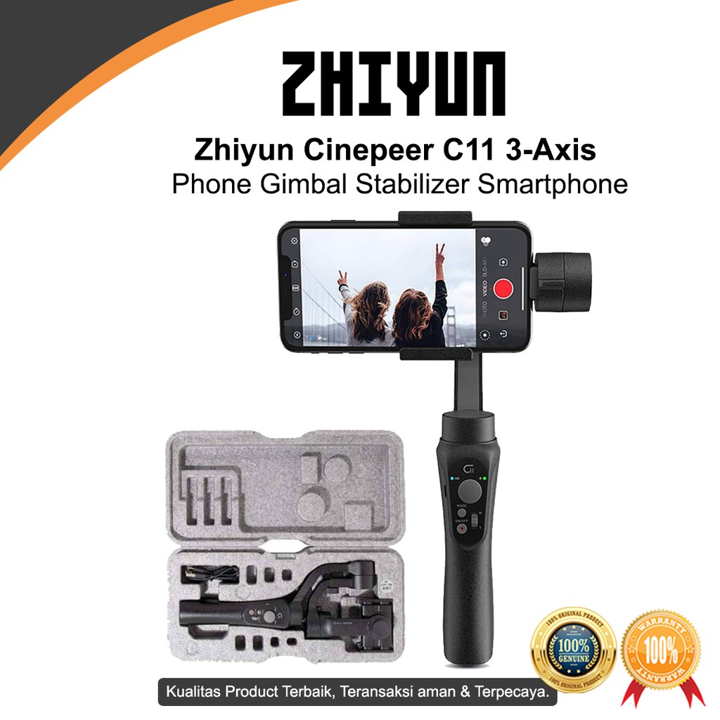 jual Zhiyun Cinepeer C11 3-Axis Phone Gimbal Stabilizer / Zhiyun Cinepeer